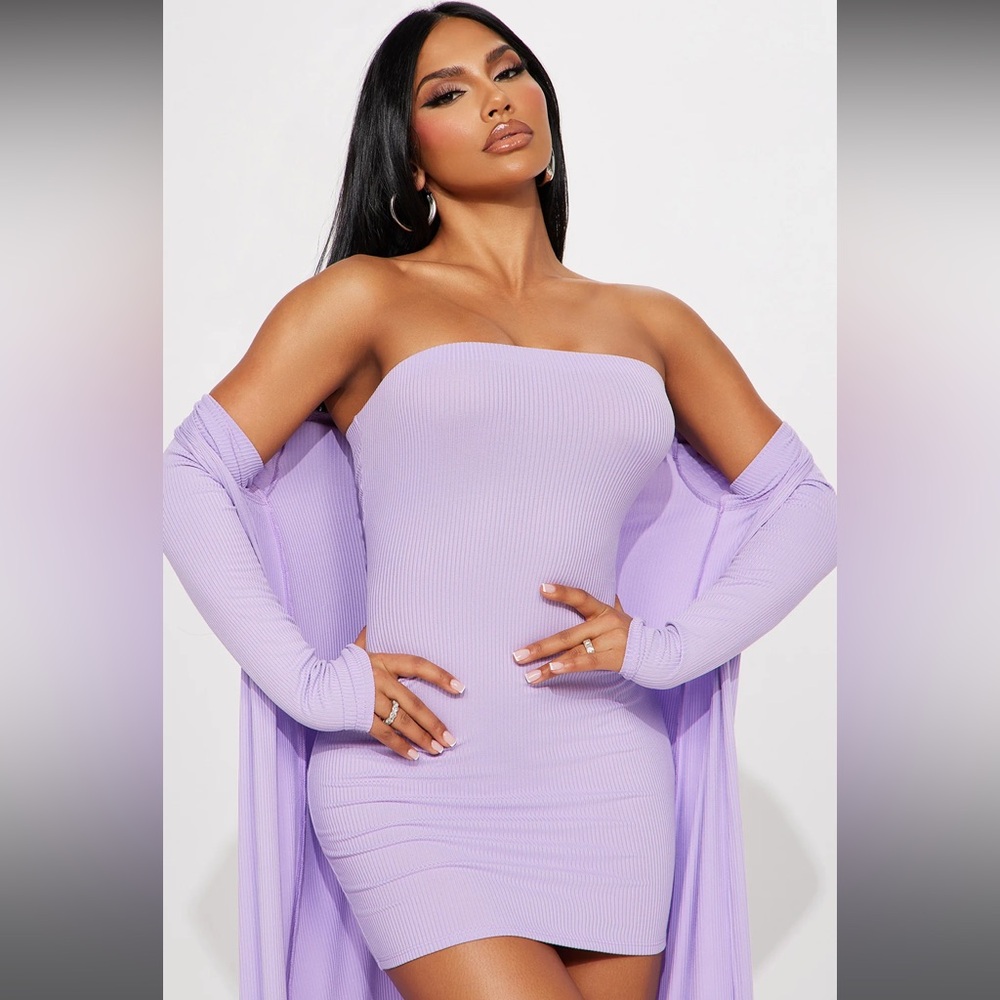 Bodycon Dress with cardigan